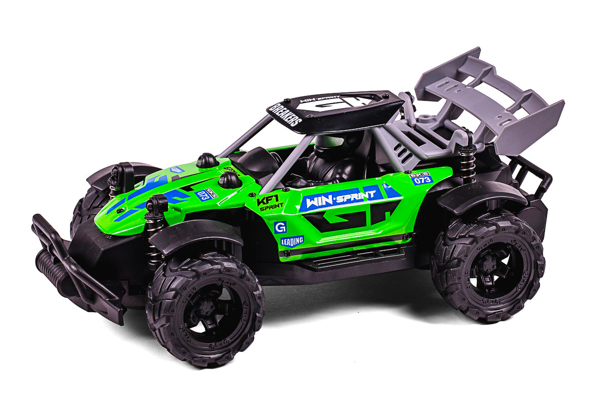 Chaser R/C w/light 1:18 2,4GHz 3,7V 500mAh, green